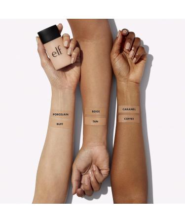 e.l.f. Acne Fighting Foundation SPF 25 | Lightweight Full Coverage for Even Skin Tone | Reduces Redness & Fights Blemishes | Infused with Salicylic Acid & Tea Tree | 1.21 Fl Oz Sand - Buy Online on SooperMarket.com