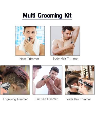 Hatteker Hair Clippers Beard Trimmer - Cordless Grooming Kit for Men, Kids, Adults - LED Display, USB Rechargeable, Wet & Dry - Buy Online on SooperMarket.com