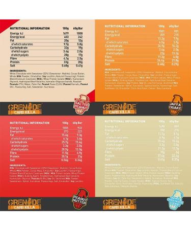 Grenade Carb Killa Selection Box High Protein and Low Carb Bar 12 x 60 g - Buy Online on SooperMarket.com