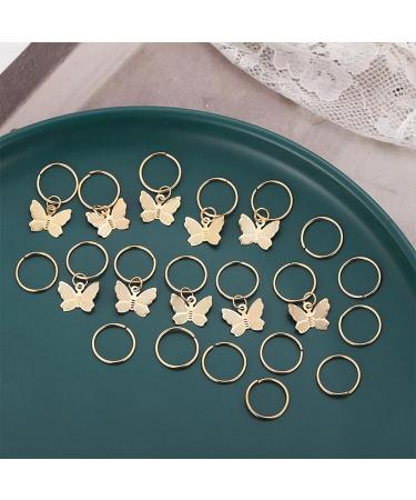20PCS Hair Beads For Women Braids Jewelry For Hair Dreadlocks Accessories Metal Gold Silver Clips For Hair Braiding Beard Decoration For Girls Women one color B - Buy Online on SooperMarket.com