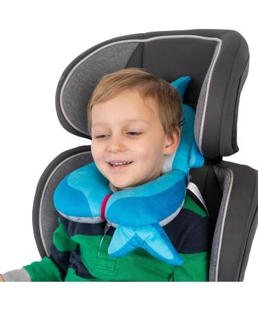 BenBat Kids Travel Neck Pillow for 1-4 Years | Comfortable Headrest for Car Flights & Trips (Blue Shark) - Buy Online on SooperMarket.com