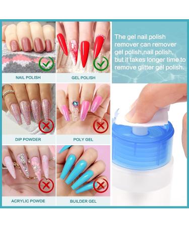 Morovan Gel Nail Polish Remover Kit - Professional Non Acetone Gel Soak Off Remover Set with Cuticle Pusher and Nail Remover Clips - 15 Piece Set - Buy Online on SooperMarket.com