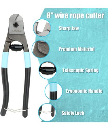 SHALL 3-Piece Bolt Cutter Kit 14" Heavy Duty Bolt Cutter 8" Wire Cutter 8" Wire Rope Cutter Ergonomic Handle Security Lock More Efficient Leverage & Adjustable Opening Carrying Case Included - Buy Online on SooperMarket.com