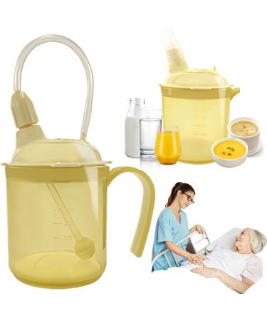 Beakers for Elderly 300ml Spill Proof Adult Sippy Cup with Scale 3-in-1 Dysphagia Cups with Straw and Handle Adult Drinking Cup for Elderly Disabled Patient Maternity Kids Adult Sippy Cup - Buy Online on SooperMarket.com