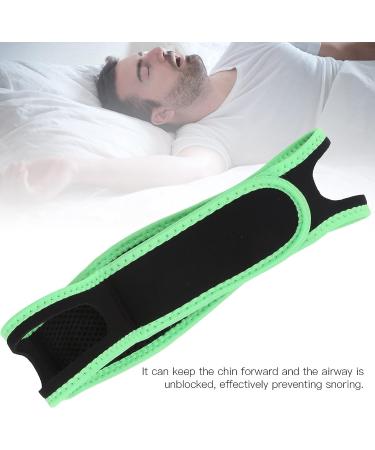 Stop Snoring Chin Strap - Adjustable Elastic Soft Chin Strap for Sleep Aid (Fluorescent Green Edging) - Buy Online on SooperMarket.com