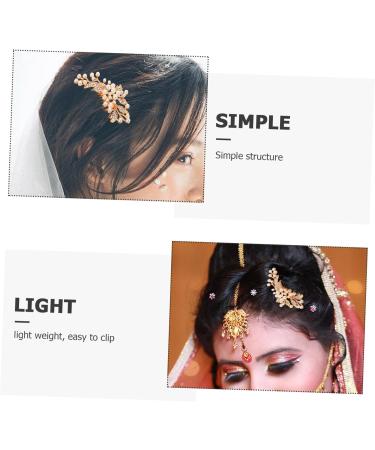 Gogogmee Rhinestone Hair Clips Hair Comb Clip Hair Side Comb Wedding Hair Accessories Hair Comb for Women Rhinestone Side Comb Pearl Hair Comb Hair Accessories for Women Tiara Rhinestones - Buy Online on SooperMarket.com