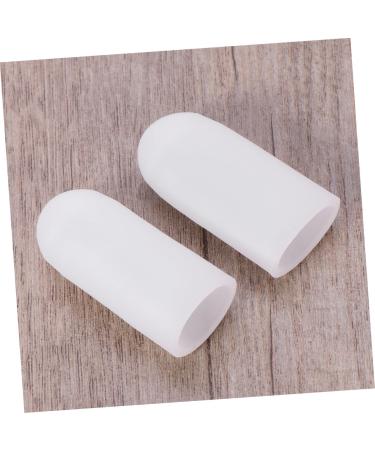 Gel Toe and Thumb Protector Pair for Shoes - White Foot Care Sleeve for Blisters and Comfort - Buy Online on SooperMarket.com