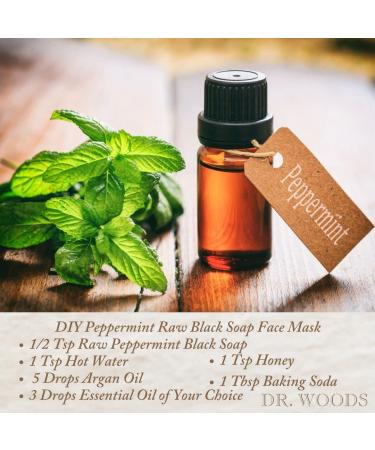 Dr. Woods Raw Black Peppermint Soap - Organic Shea Butter, 32 oz for Moisturizing Care - Buy Online on SooperMarket.com