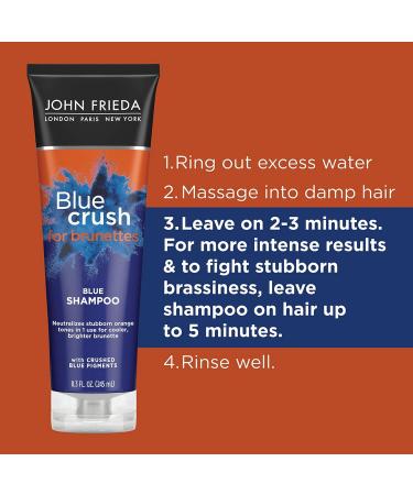 Blue Crush Brunette Shampoo & Conditioner Set - Neutralizes Brassiness - 8.3 fl oz - Buy Online on SooperMarket.com