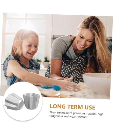 Zerodeko 2pcs Octagonal Cake Mold Baking Pan Baking Cup Tartlets Pans Cupcake Baking Mold Chocolate Mini 7.5x7.5x6.5cm Silver - Buy Online on SooperMarket.com
