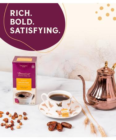Teeccino Hazelnut Roasted Herbal Tea - Caffeine Free, Medium Roast, 25 Tea Bags | 5.3 oz (150 g) - Buy Online on SooperMarket.com