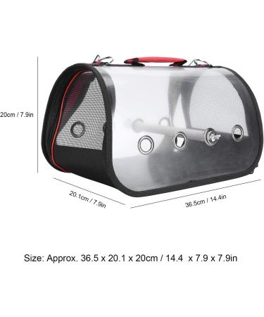 Zerodis Bird Travel Carrier with Perch Parrot Travel Cage Plastic Transparent Parrot Breathable Lightweight Bag for Cockatiels Grey Parrot - Buy Online on SooperMarket.com