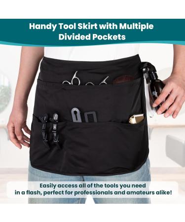 Noverlife Hair Stylist Waist Apron - 5 Pockets Adjustable Belt Bleach-Proof & Hair Resistant for Men & Women - Perfect Salon Tool for Hairdressers - Buy Online on SooperMarket.com