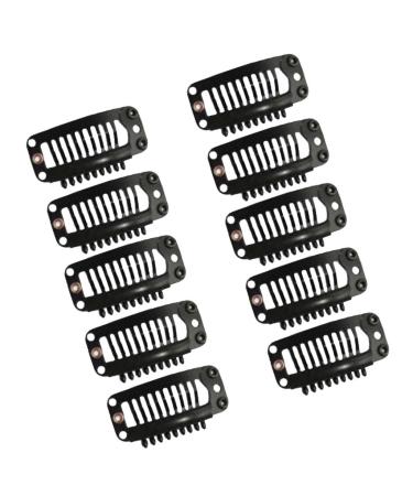 20pcs Weft Clips for Hair Extensions - Black Wig Clips | Durable & Secure Hair Accessories - Buy Online on SooperMarket.com