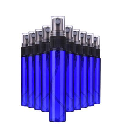 Amorar brown las bottle Mini glass bottle spray bottle cosmetics Submit bottles empty bottle perfume bottle travel parfum atomizer pump sprayer glass bottle black cap blue 10ml: 10stk