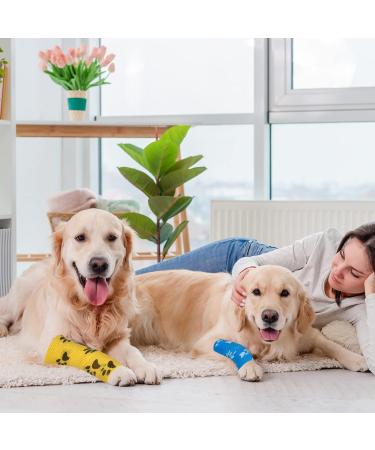 Heyu-Lotus Pet Vet Wrap for Dogs 5cm x 4.5m - 6 Rolls | Self Adhesive & Cohesive Bandages - Buy Online on SooperMarket.com