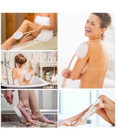 Creamify Back Lotion Applicator with Long Wooden Handle | Easy Reach for Bath, Skin Cream & Tanning | Replaceable Brush Head | Lotion Applicators - Buy Online on SooperMarket.com