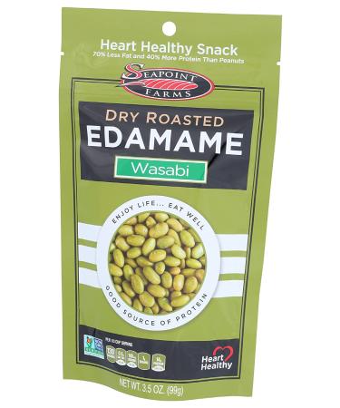 Seapoint Farms Dry Roasted Edamame Wasabi 3.5 Oz - Delicious and Spicy Snack - Buy Online on SooperMarket.com