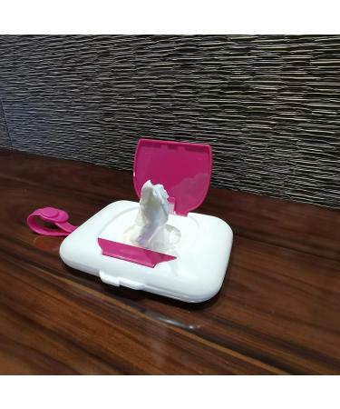 Hand Mouth Wet Wipe Box Portable Refillable Baby Wipes Dispenser Holder Wipes Carrying Cases for Travel Tissue Box Red - Buy Online on SooperMarket.com