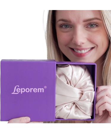 100% Mulberry Silk Sleep Cap | Breathable 2-Layer Night Bonnet for Haircare | Pink Nightcap - Buy Online on SooperMarket.com