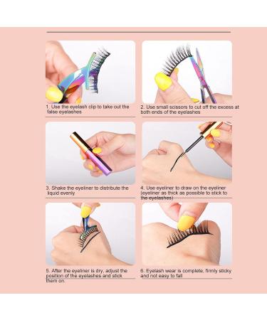 5 Pairs Updated 3D Magnetic Lashes with Eyeliner Kit Glue Free Waterproof Quick Dry 3D Fake Eyelashes Reusable 3D Magnetic False Lashes Extension Set Create Charming Bright Eyes - Buy Online on SooperMarket.com