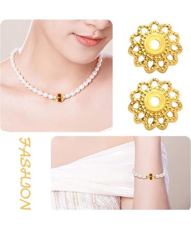 200 Pcs 11.5mm Antique Golden Flower Bead Caps - DIY Jewelry Making Supplies - Buy Online on SooperMarket.com