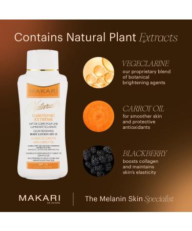 Makari Carotonic Extreme Body Lotion 17.6 oz - Fades Scars, Controls Oil, Brightens Skin - Buy Online on SooperMarket.com