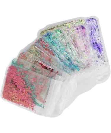 12 Colors Chunky Holographic Body Glitter Gel - Face Nail Art & Halloween Sparkles - Buy Online on SooperMarket.com