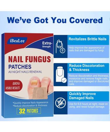 Fungal Nail Treatment - Nail Fungus Treatment for Toenail - Toe Nail Treatment Extra Strong - Nail Repair Treatment for Restores Damaged Nails - 8 Hours Nail Repair Restores Healthy Nails(32 Patches) - Buy Online on SooperMarket.com