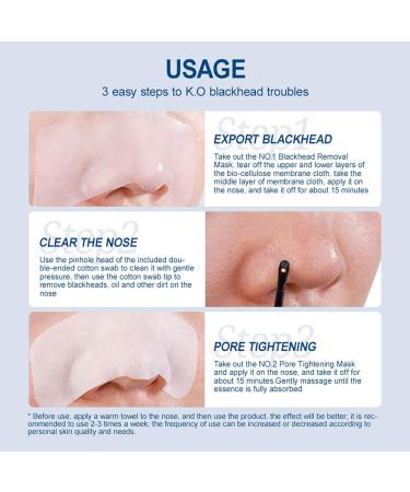 3-Step Blackhead Removal Nose Patch Deep Cleansing Blackhead Remover Nose Strips Newly Upgraded No Peeling No Pain Gentle to The Skin - Buy Online on SooperMarket.com