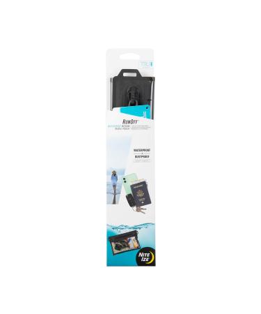 Nite Ize Runoff Waterproof Travel Pouch with TRU Zip, Touchscreen Friendly, 100% Waterproof Zipper, Perfect for Phone, Traveling, Outdoors Charcoal Medium