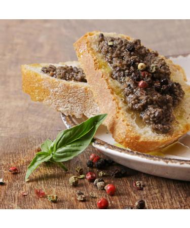 Valnerina Tartufi Black Truffle Pat Tartufata Sauce with Mushrooms, Truffles, Black Olives 90g Jar - Buy Online on SooperMarket.com