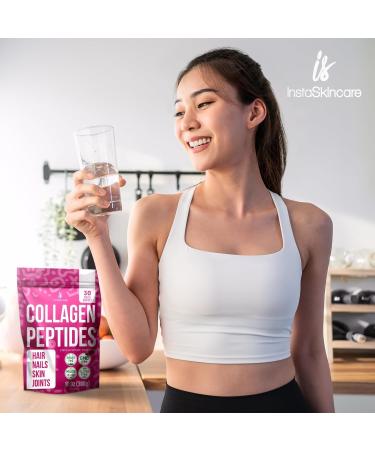 Collagen Peptides Powder for Women Hydrolyzed Collagen Protein Types I and III Non-GMO Grass-Fed Gluten-Free Kosher and Pareve Unflavored Easy to Mix Drink Healthy Hair Skin Joints Nails 10Oz (300g) 30 Servings (Pack of 1) - Buy Online on SooperMarket.com