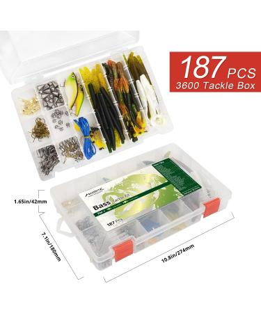 MadBite 181/196/214pcs Terminal Tackle Kits - Fresh and Saltwater Fishing Gear, Lures, and Accessories with Tackle Box - Bass/Panfish/Trout Fishing Kits - Buy Online on SooperMarket.com