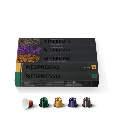 Nespresso Mixed Set - 50 Capsules - 10x Volluto 10x Capriccio 10x Livanto 10x Roma 10x Arpeggio
