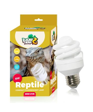 Lucky Herp UVB Lamp Terrarium 9W Mini UVB Reptile Lamp 10.0 (30% UVA+10% UVB) bird lamp UVB 150 for reptile turtle parrot lizard snake