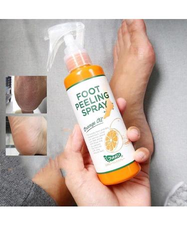 Foot Peeling Spray with Orange Oil Exfoliate Dead Skin & Calluses Fast | Hydrating & Nourishing Formula - Buy Online on SooperMarket.com