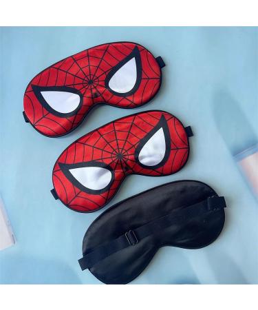 Cartoon Design Silk Sleep Mask - Soft, Breathable & Adjustable | Red | for Sleep/Shift Work/Travel/Nap - Buy Online on SooperMarket.com
