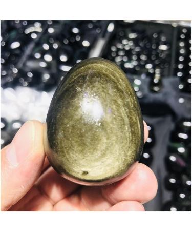 Crystal Natural Gold Obsidian Stones Eyes Play with Ornaments 4-5cm 1pc - Buy Online on SooperMarket.com