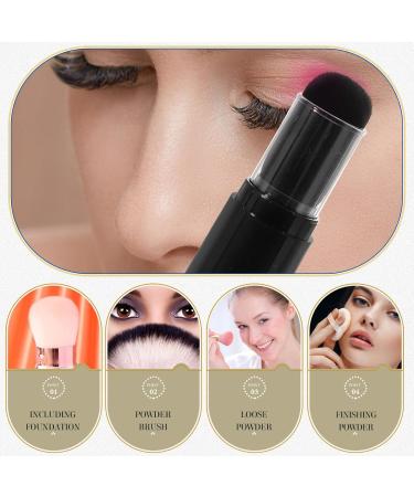 Angoily Multifuntional Telescopic Makeup Brush Set - Bottle Blush Honey Powder Liquid Foundation & Manicure Brushes - Compact Travel Size Black - Buy Online on SooperMarket.com