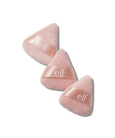 e.l.f. Halo Glow Pinkie Puffs Finger-sized Mini Puff For Applying Loose & Pressed Powders Soft Reusable & Washable Vegan & Cruelty-Free Set of 3