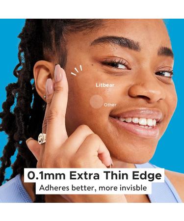 LitBear Pimple Patches | Invisible Hydrocolloid Acne Treatment | 66 Assorted Salicylic Acid Spot Covers for Whiteheads & Cystic Acne - Buy Online on SooperMarket.com