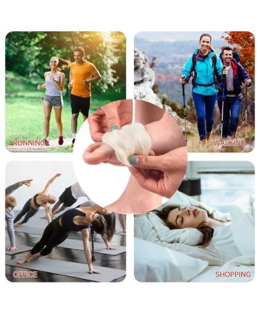 Soft Toe Separator for Corns & Overlapping Toes - Sweat Absorbing & Breathable - 1oz Pack - Buy Online on SooperMarket.com