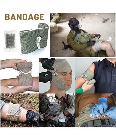 MineUp 46-Piece First Aid Kit - Comprehensive Outdoor Trauma Set for Camping Hiking Hunting & Home | Military-Grade Medical Bag in Yellow - Buy Online on SooperMarket.com
