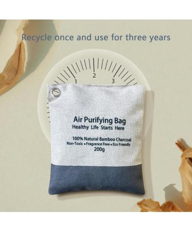 Teksome Charcoal Air Purification Bags - Natural Odor Absorbers for Home Car & Living Room - Effective Air Freshener Accessories - Buy Online on SooperMarket.com