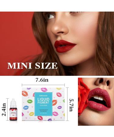 QIUFSSE 12 Colors DIY Lip Gloss Pigment Set - Natural High Color Rendering Red Warm Pigment for Lip Gloss Making - Set A - Buy Online on SooperMarket.com