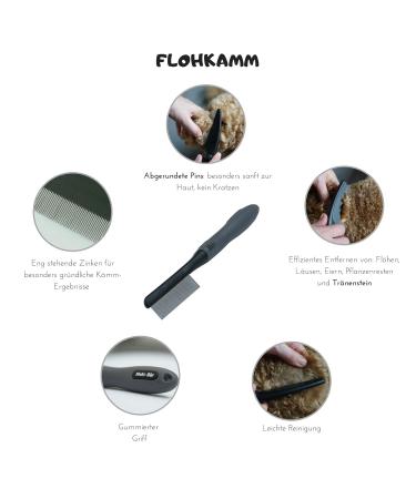 Moki Bear Flea Comb & Lice Comb for Cats & Dogs | Professional Anti-Flea & Lice Tool - Buy Online on SooperMarket.com
