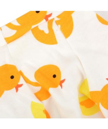 Zunea Soft Cotton Overall for Small Dogs - Enchanting Yellow Duck Romper Pajama Clothing for Pets & Puppies (Pack of 1) - Buy Online on SooperMarket.com