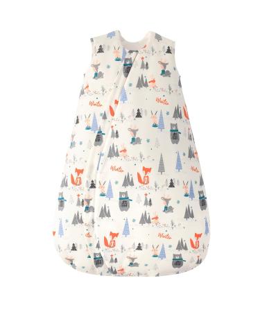 Looxii Baby Sleeping Bag 3.5 TOG 100% Cotton Soft Newborn Sleepsack Unisex Baby Wearable Blanket for Boys and Girls 12-18 Months Beige 12-18 Months