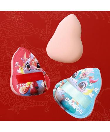Jomewory Powder Puff for Face Powder Dragon Pattern Setting Powder Puff - Makeup Sponges with Storage Box Beauty Makeup Tools for Loose Powder Setting - Buy Online on SooperMarket.com